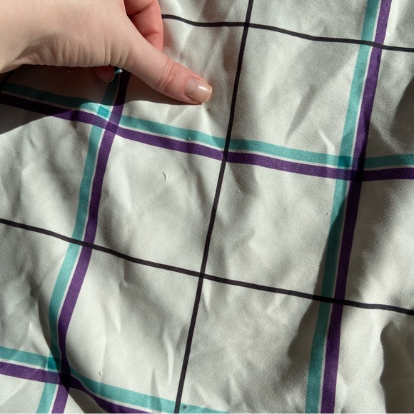 Fox Men’s Board Shorts White Blue Plaid Print - Picture 4 of 5